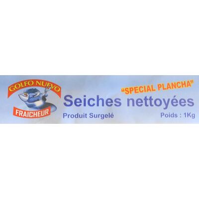 Seiches, surgelées, nettoyées, spécial plancha calbre 8/12 (Golfo Nuevo)