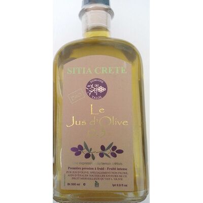 Le jus d'olive (Sitia Crete)