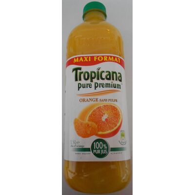 Pure premium orange sans pulpe 100% pur jus (Tropicana)