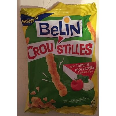 Croustilles goût tomate mozzarella et pointe d'origan (Belin)