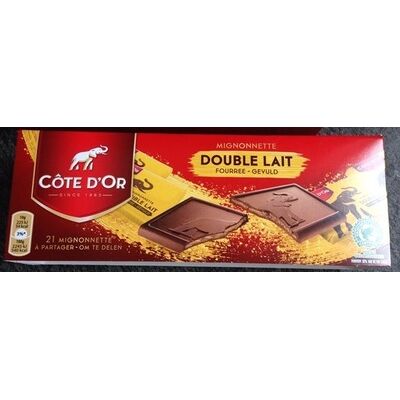 Mignonnette double lait fourrée (Côte D'or - Mondelez)