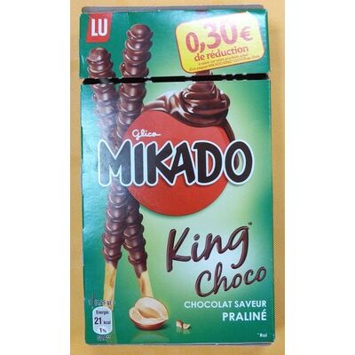 Mikado king choco chocolat saveur praliné (Lu - Mikado)