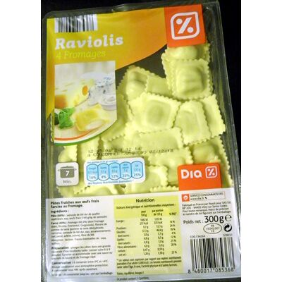 Raviolis 4 fromages (Dia)