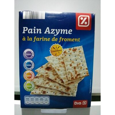 Pain azyme à la farine de froment (Dia)