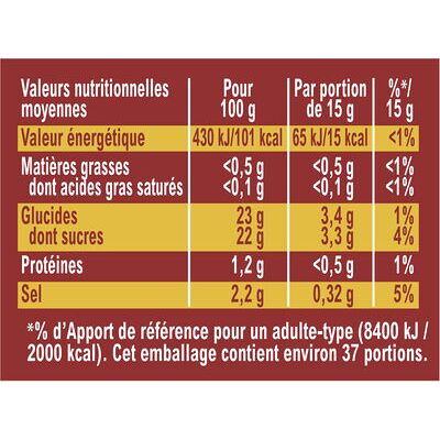 Ketchup nature flacon souple (Amora)