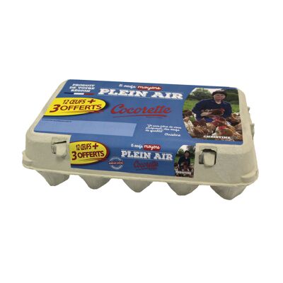 Cocorette plein air moyen x 12 + 3 offerts (Cocorette)