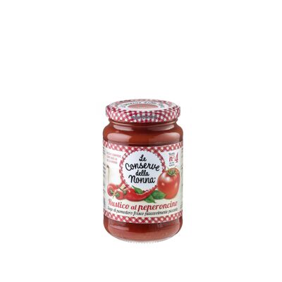 Sauce tomate à l'arrabbiata aux poivrons et piments 350g (Sans marque)