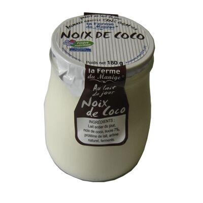 Yaourt entier brassé au lait du jour noix de coco 180g (La Ferme Du Manège)