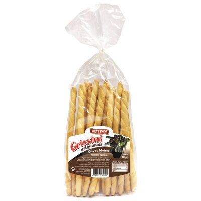 Grissini artigianali olives noires 300g (Artesani)