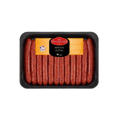 Plateau merguez de porc 660g vpf (Les Occitanes)