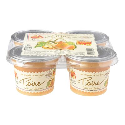 Compote de poire 4x100g les recettes cuites au chaudron (Les Recettes Cuites Au Chaudron)