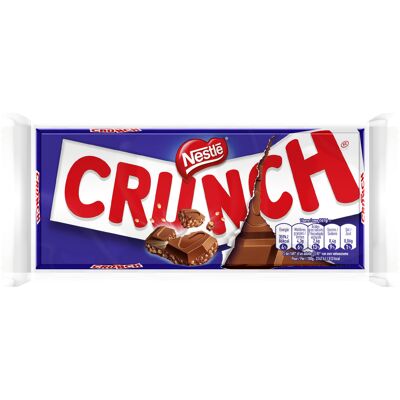 Crunch chocolat au lait et céréales croustillantes tablette 2 x 100g (Crunch)