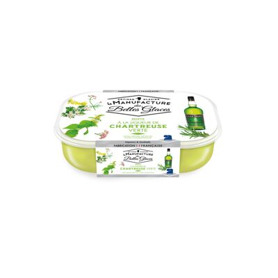 Glace chartreuse verte 750 ml / 487,5g (La Manufacture Des Belles Glaces)