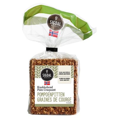 Craquants norvégiens sigdal graines de courge 220 g. (Sigdal)