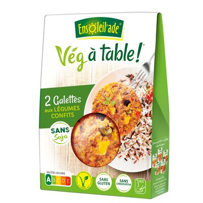 Galettes de légumes confits 150g (Ensoleil'ade)