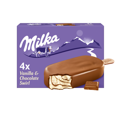 Milka chocolat & vanille x4 (Milka)