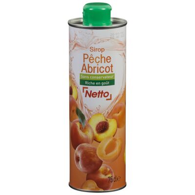 Sirop pêche abricot (Netto)
