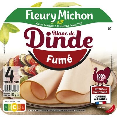 4 tr. fines de blanc de dinde fume (Fleury Michon)