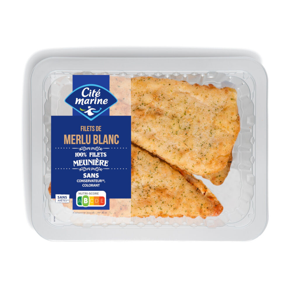 Filets De Merlu Blanc Meunière - 440g - Frais (Cité Marine)