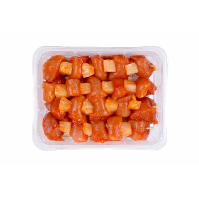 Brochettes de filet de poulet mariné avec ananas 625g e (Sans marque)