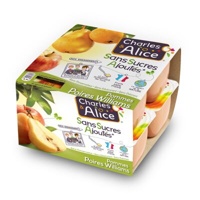 C&a ssa p/poire 8x100g (Charles & Alice)