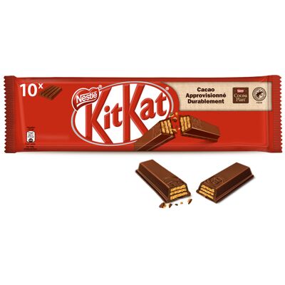 Kitkat 4 finger barre au chocolat au lait, 41,5g en lot de 10 (Kitkat)