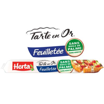 Herta tarte en or pâte feuilletée sans huile de palme 230g (Herta)