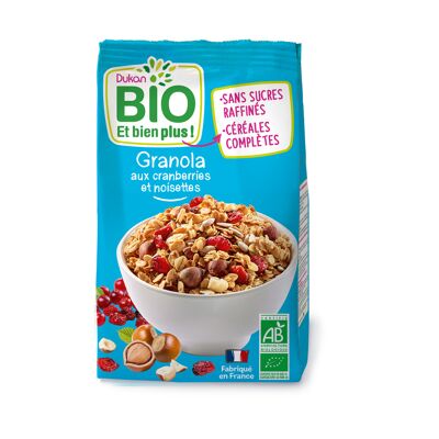 Granola bio aux cranberries et noisettes (Dukan)