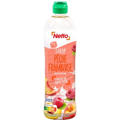 Sirop pêche framboise (Netto)