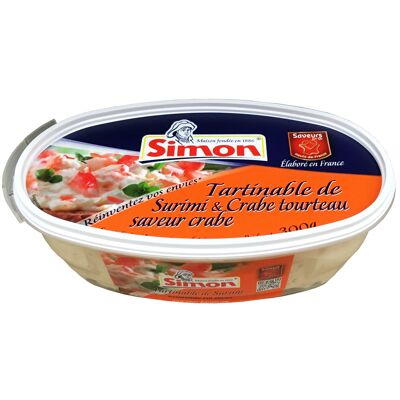Tartinable de surimi et crabe tourteau 300g (Simon)