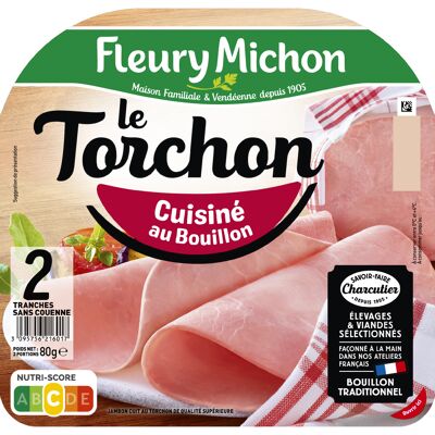 2 tr. jambon le torchon cuisiné au bouillon (Fleury Michon)