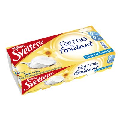 Sveltesse ferme et fondant vanille bourbon 8x125g (Sveltesse)