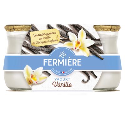 Yaourt authentique à la vanille 2x140g (La Fermière)