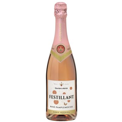 Festillant pamplemousse boisson effervescente à base de vin desalcoolise (Festillant)