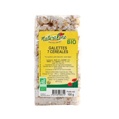 Galettes 7 cereales bio 100 g (Naturaline)