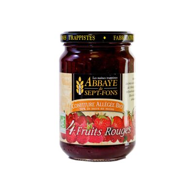 Confiture allégée bio quatre fruits rouges (Abbaye De Sept-fons)
