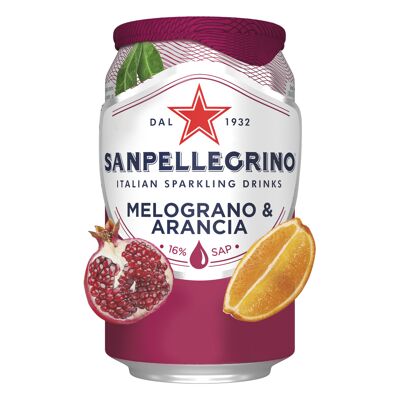 San pellegrino boisson pétillante au jus d'orange et de grenade 33cl (Sanpellegrino)