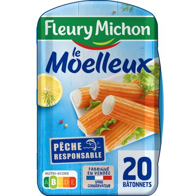 20 bâtonnets surimi moelleux (Fleury Michon)