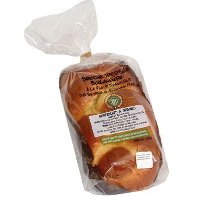 Brioche tressee boulangere 400g pur beurre (Sans marque)