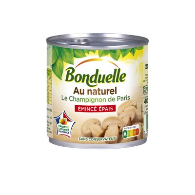 Champignons de paris émincés épais au naturel (Bonduelle)