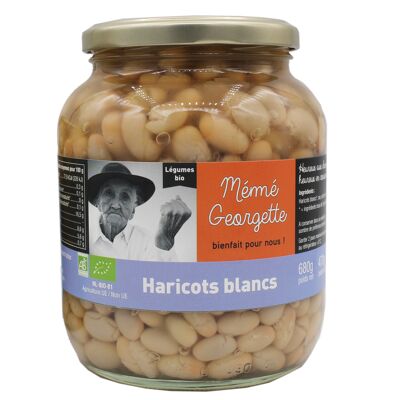 Conserve de haricots blancs bio 680g mémé georgette (Mémé Georgette)