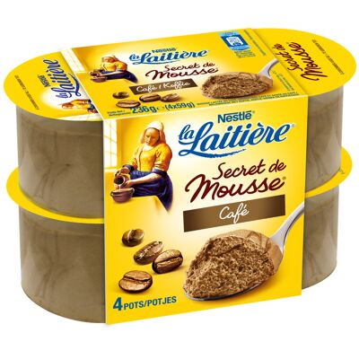 La laitiere secret de mousse cafe 4x59g (La Laitiere)