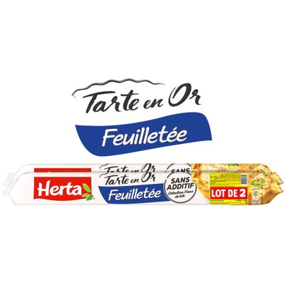 Herta tarte en or pâte feuilletée lot 2 (Herta)