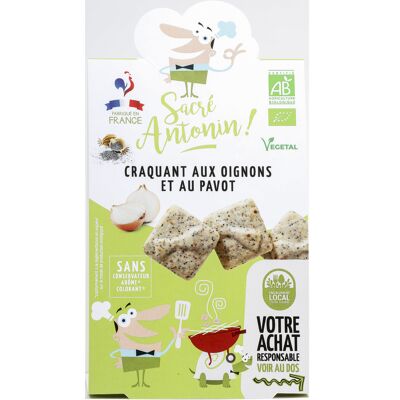 Craquant aux oignons et aux pavot 100g (Sacré Antonin)