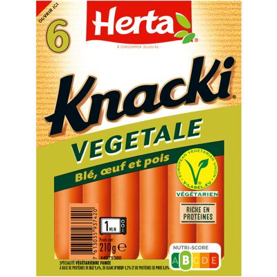 Herta knacki vegetale x6 -210g (Herta)