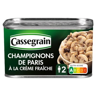 Champignons de paris cassegrain crème fraîche 380g (Cassegrain)