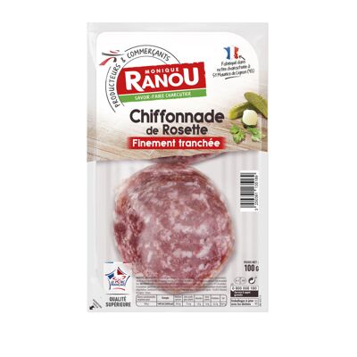 Chiffonnade rosette - finement tranchée (Monique Ranou)