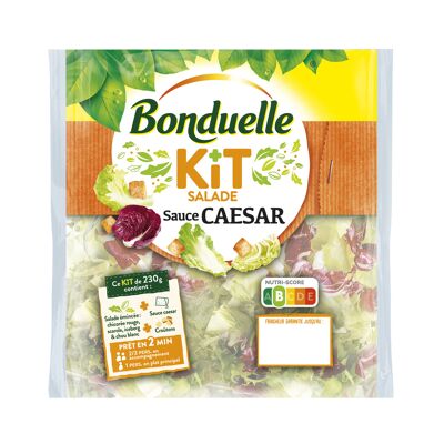 Kit salade - sauce caesar (Bonduelle)