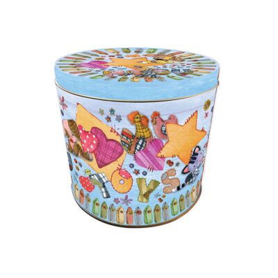 Panettone boite fer décorée pur beurre 1kg gran ducale (Gran Ducale)