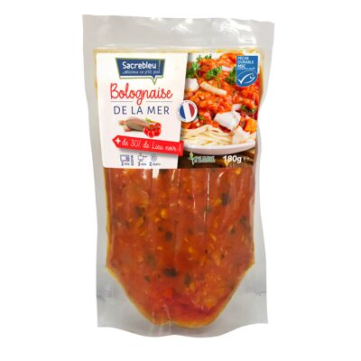 Bolognaise de la mer au lieu noir ( avec 30% de lieu noir) (Sacrebleu)
